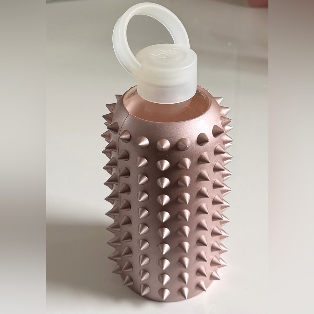 bkr: *Rare* bkr Rose Gold “Prenup” Spike Studded Glass Water Bottle 🌹 ✨